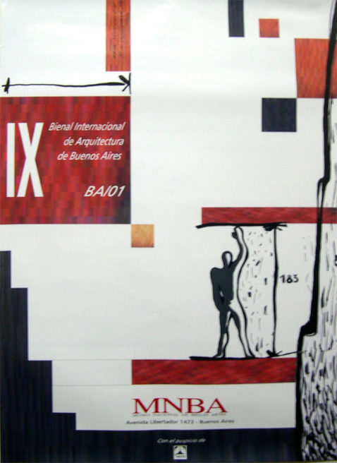 Concurso Afiche IX Bienal Internacional de Arquitectura BA 01